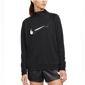 NWT NIKE Women's Swoosh Half-Zip Top